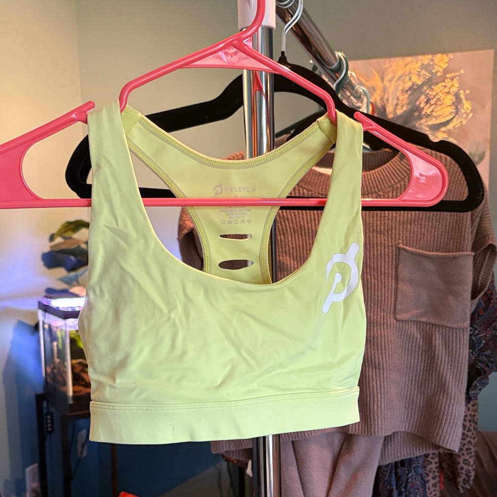 Peloton Women's Lime Sports Bra